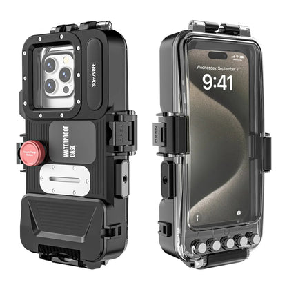 30M Professional General Diving Phone Case IPX8 Waterproof Depth Outdoor Swimming – For iPhone