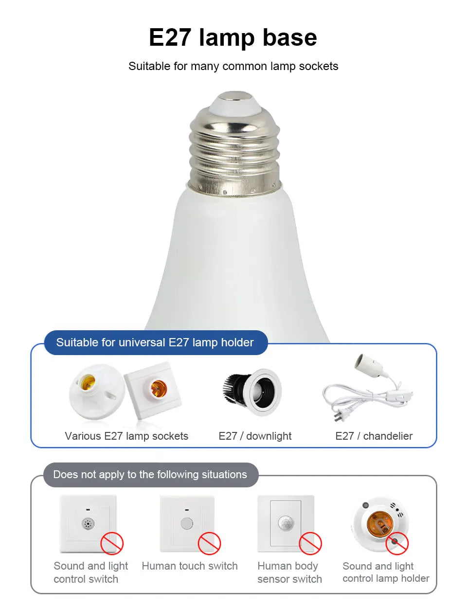 PIR-rörelsesensor LED-lampa 6W 9W 12W 15W 18W 20W E27 Radarsensorljuslampa Lamparas 110V 220V För hemtrappa