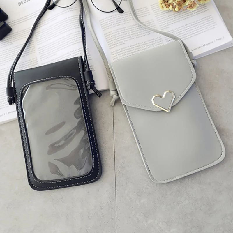 Soft Leather Crossbody: Cell Phone Purse