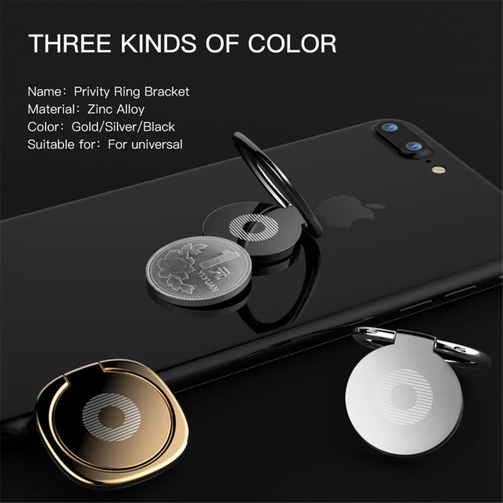 Mini 360 Degree Finger Ring Holder Metal Phone Stand Mount Smartphone Holder for Xiaomi Huawei iPhone Sangsung Mobile Phone