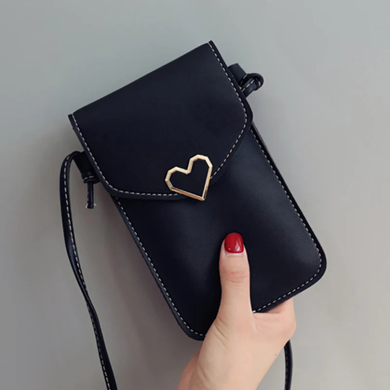 Soft Leather Crossbody: Cell Phone Purse