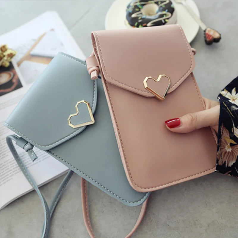 Soft Leather Crossbody: Cell Phone Purse