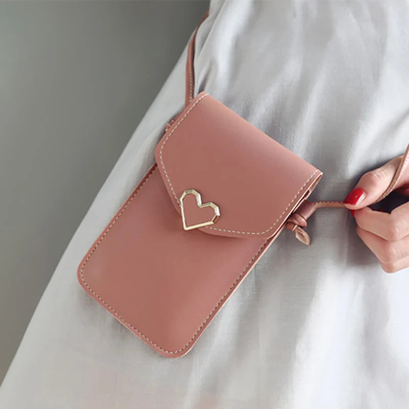 Soft Leather Crossbody: Cell Phone Purse