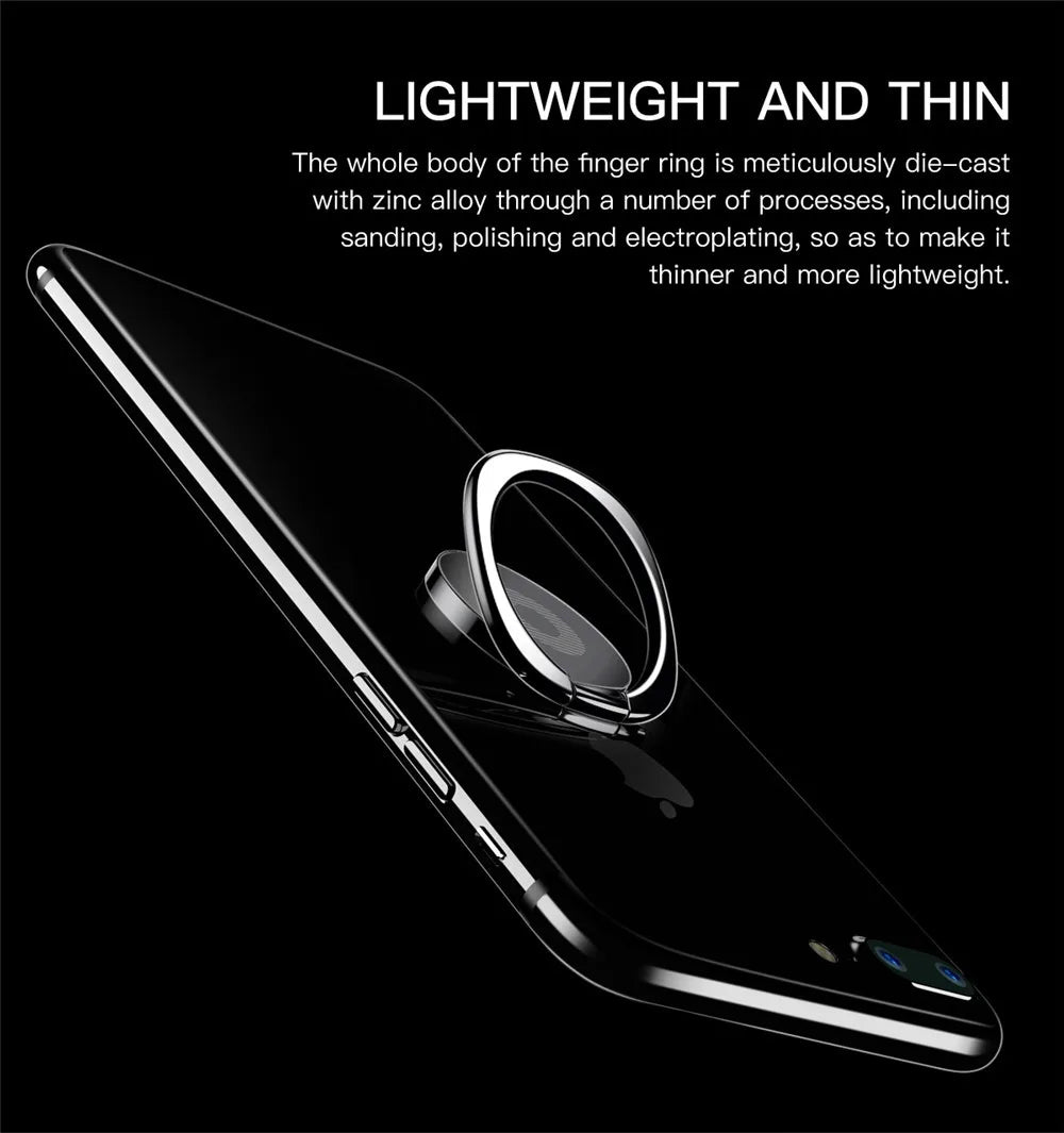 Mini 360 Degree Finger Ring Holder Metal Phone Stand Mount Smartphone Holder for Xiaomi Huawei iPhone Sangsung Mobile Phone