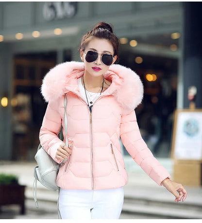 High-Quality Winter Parka with Artificial Raccoon Fur Collar