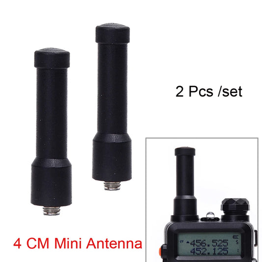 2st/set 400-470mhz SMA-Female Mini Ultra Short Small Antenn Adapter Connector För Baofeng BF-888S uv-5r UV-82 UV-9R