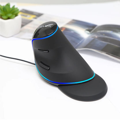 Delux M618 PLUS Ergonomics Vertical Gaming Mouse 6 knappar