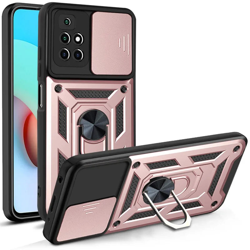 Rose Gold Camera Protection Phone Cover Shockproof Case For Xiaomi Redmi