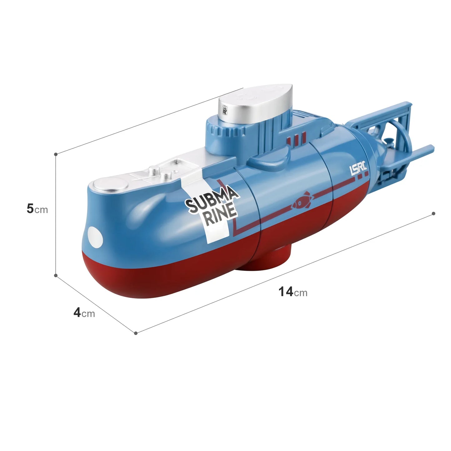 RC High-Speed ​​Boat 10Km/h 2,4G Vattentät fjärrkontrollbåtar Fartygsbåtar Fjärrkontroll Utomhusleksaker för barn Vuxenpresenter