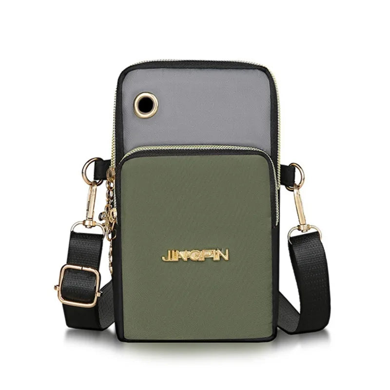 New Mobile Phone Crossbody Bags for Women – Fashion Female Shoulder Bag, Cell Phone Pouch with Headphone Plug, Large Capacity Wallet.