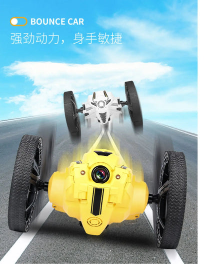 2025 New Remote Control Car Bounce Wifi With Camera Charging Stunt Dump Racing Children'S Toy Boy 2.4g Stunt Car