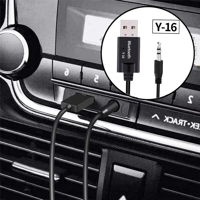 Bluetooth 5.0 Audio Receiver Car Kit 3.5MM 3.5 Jack AUX Auto Stereo Music USB Dongle Trådlös adapter för bilhögtalarförstärkare