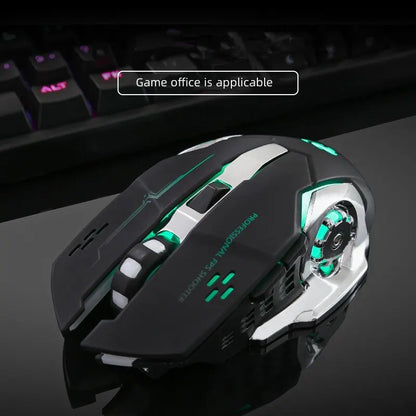 Rechargeable Wireless Mouse Gaming Computer Silent Bluetooth Mouse