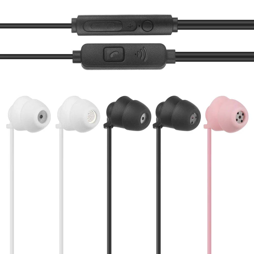 Sleep Earphone In-Ear Headset Noise Cancelling Sleeping Headphone HiFi 3.5mm Wired Headphones Mobile Phone MP3 Sleeping Earphone