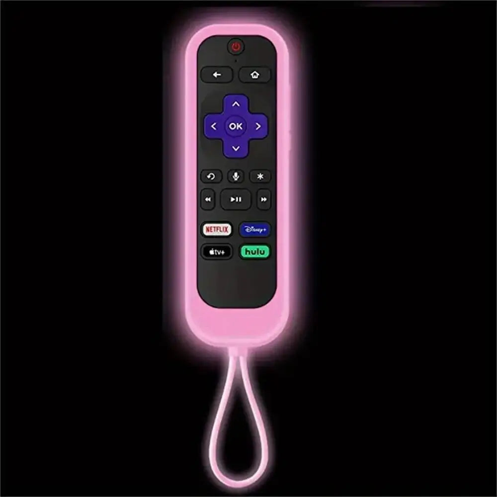 Fjärrkontrollfodral i silikon för Roku TV Remote / Roku Simple Remote / Roku Voice Remote (utan hörlursuttag)