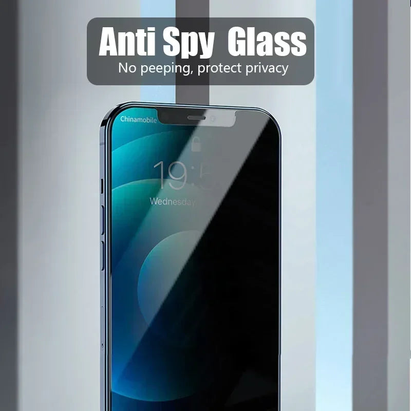 1-2ST Privacy Screen Protector för iPhone 15 14 13 12 11 16 Pro Max Mini 7 8 Plus Anti-Spy Glass På iPhone SE 2020 2022 XS XR