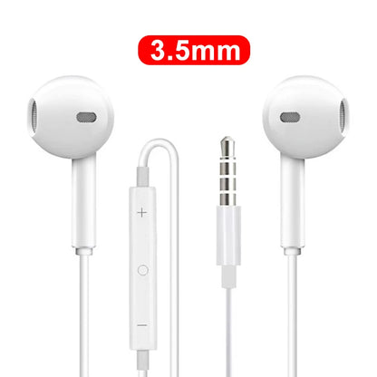 2024 hörlurar för iPhone 16 Pro Max 15 14 13 12 11 Mini in-ear hörlurar X XS XR 7 8 6 6S Plus trådbundna headset Telefontillbehör