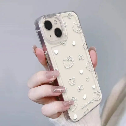 Kitty Cute Soft Back Phone Case For iPhone