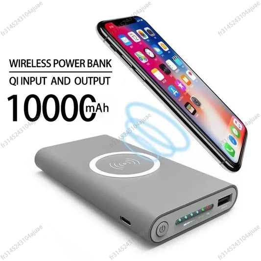 10000mAhTwo-Way trådlös snabbladdning Powerbank