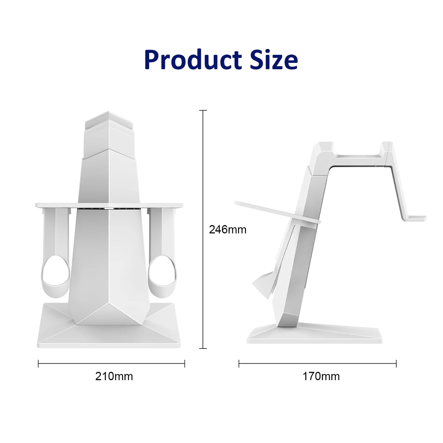 VR Stand Display Holde och Controller för Meta Quest 3/Meta Quest Pro/Oculus Quest 2/Oculus Quest Uppladdningsbart Display Stand