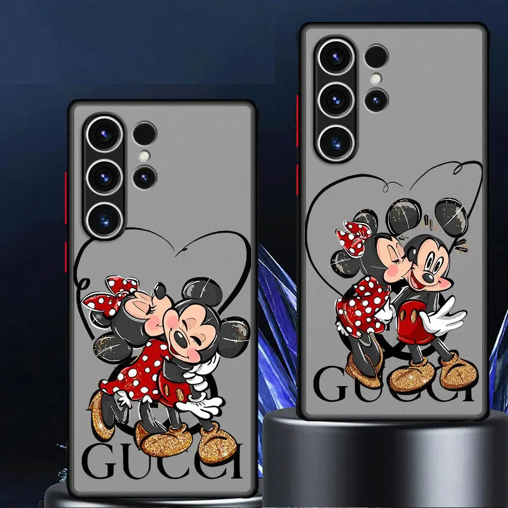 Disney Mickey Minnie Love Fodral För Samsung: Mjukt skal