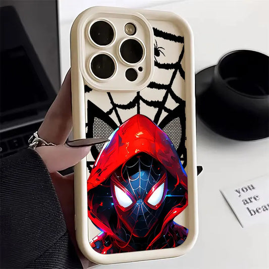 Marvel Spiderman Miles Morales Heroes Phone Case For iPhone 11 12 13 14 15 16 Pro Max X Case For iPhone 16 Plus Protective Cover