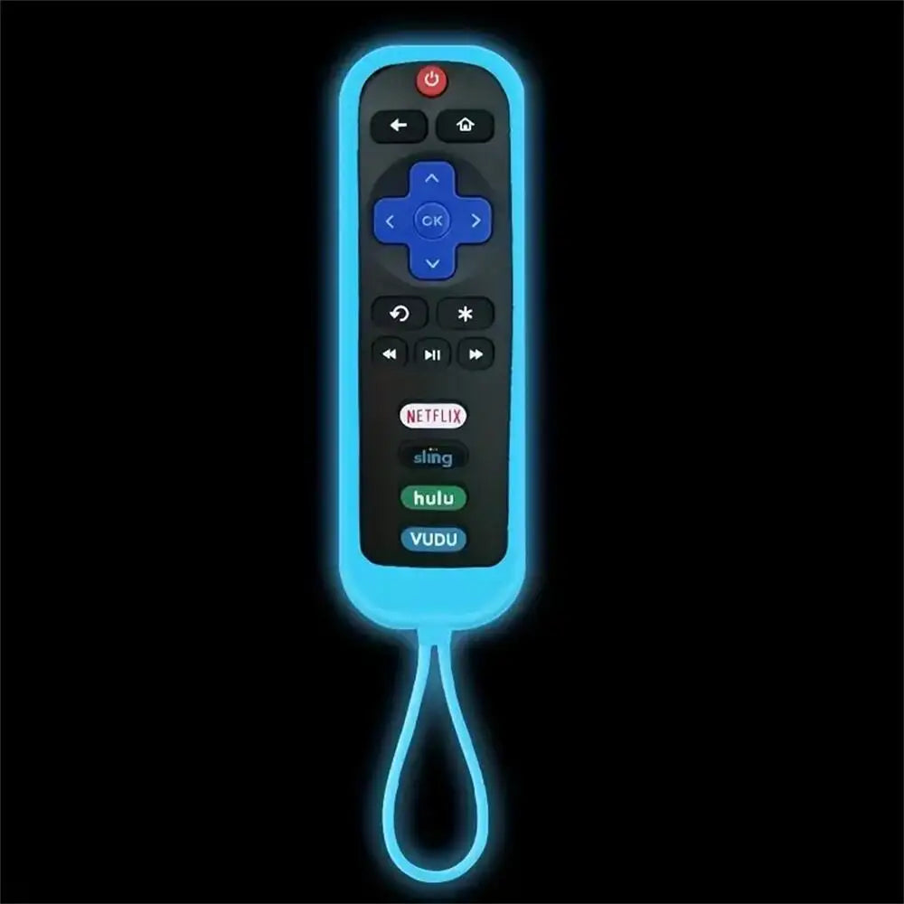 Fjärrkontrollfodral i silikon för Roku TV Remote / Roku Simple Remote / Roku Voice Remote (utan hörlursuttag)