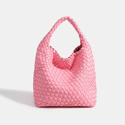 Luxury Woven Bag: Designer, Soft PU