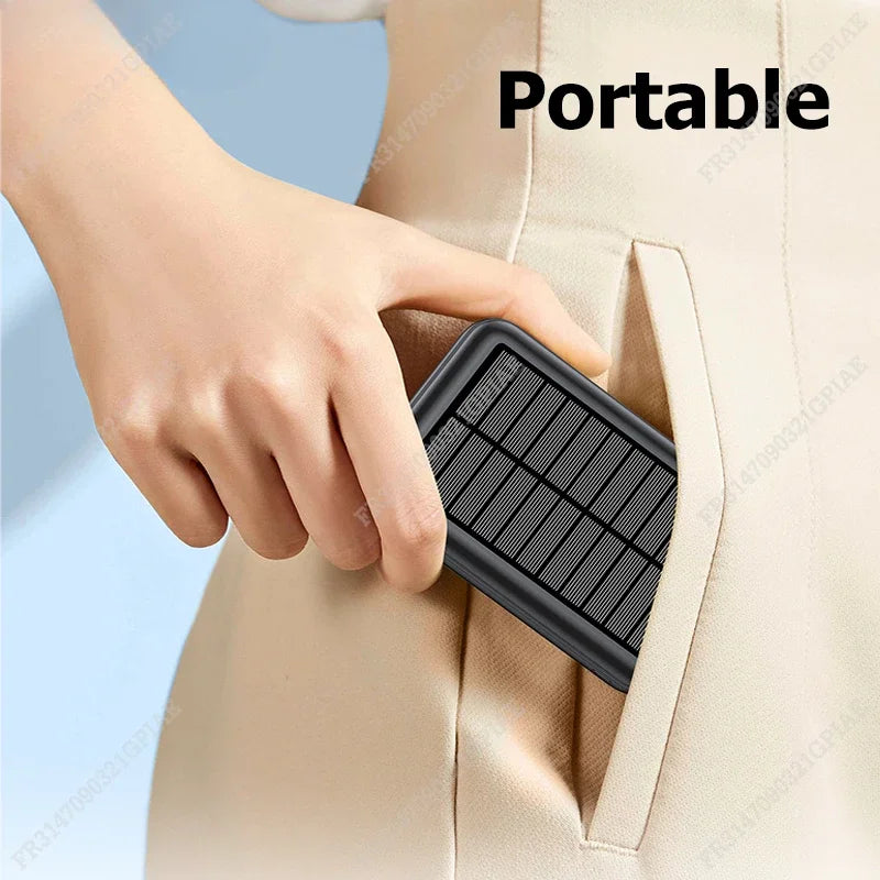 Magnetic 10000mAh Wireless Solar Power Bank with Fast Charging and USB C