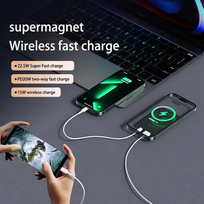 Xiaomi 100000mAh Magnetic Wireless Power Bank Fast Charger for Magsafe