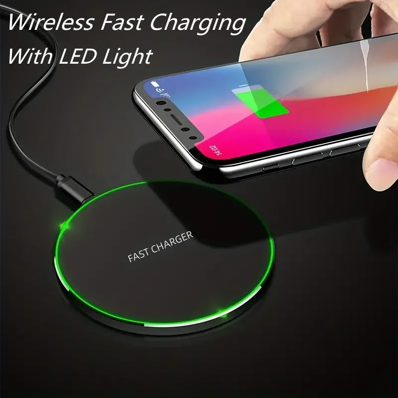 30W Wireless Charger For iPhone 15 14 13 12 X Pro Max Induction Fast Charging Pad Dock Station For Samsung S23 S22 Xiaomi Huawei