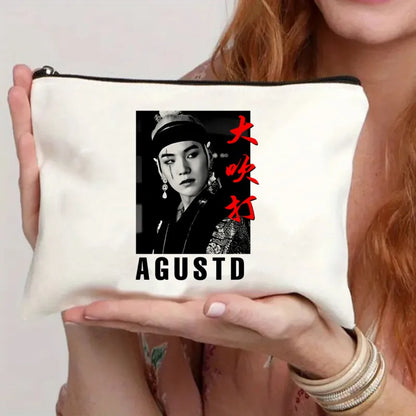 Agust D Tote Set: Canvas & Makeup Bag