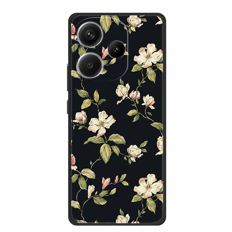 Animals Soft Silikon TPU bakstycke med Wolf Protective Bumper för Xiaomi POCO F6 5G – För POCO F6