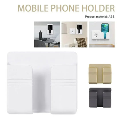 Wall mounted mobile phone holder adhesive mobile phone holder for bedrooms, living rooms, bathrooms, kitchens, and offices