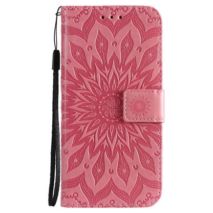 Pink Leather Phone Book Cover Flower Honor