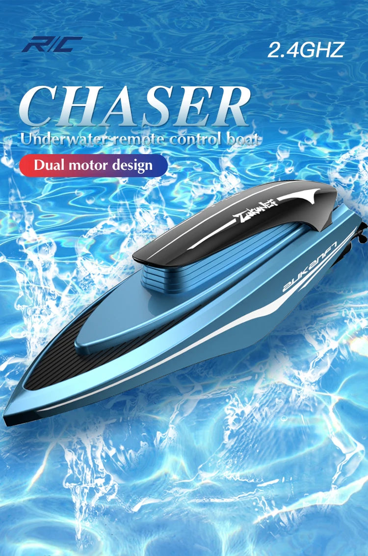 Mini RC Boats High Speed Racing Ship Remote Control  Speedboat Children Gift Outdoor Games Water Toys for Boys Childern Gift