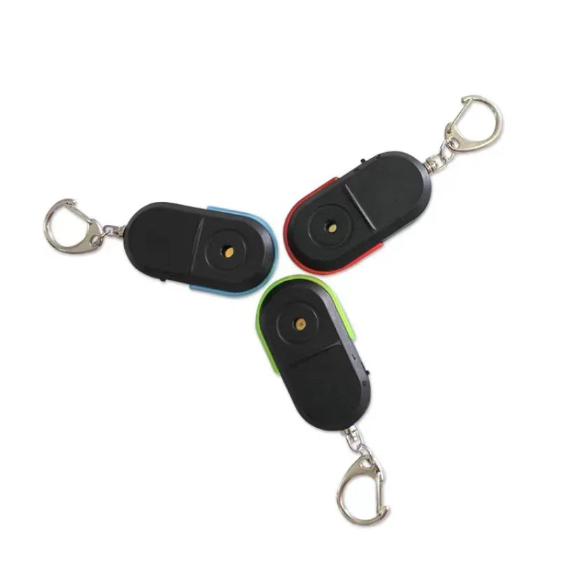 Smart Find Locator Anti-Lost Key Finder Keychain Whistle Beep Sound Control LED Torch Portable Car Key Mini Finder