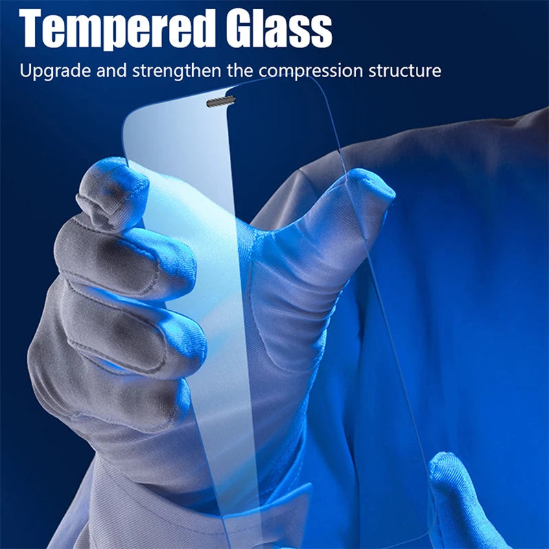 4PCS Tempered Glass for iPhone 14 Pro Max 14 Plus 14Pro Screen Protector for iPhone 13 16 15 12 11 Pro Max 12Mini 13 Mini Glass