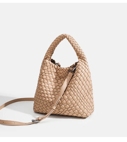 Luxury Woven Bag: Designer, Soft PU