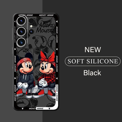 Disney Mickey Minnie Mouse telefonfodral – Kompatibel med Samsung Galaxy