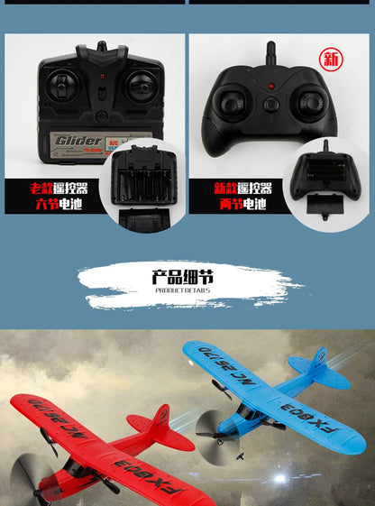 New FX803 remote control aircraft Two channel fixed wing foam remote control glider Children's aircraft model toy aircraft