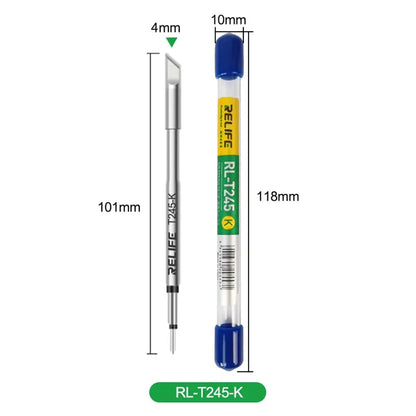 RELIFE Super Fine C210 T245 C245 Soldering Tip C210 C115 Soldering Iron Tip for GVM T210 GVM T115 Professional Soldering Station