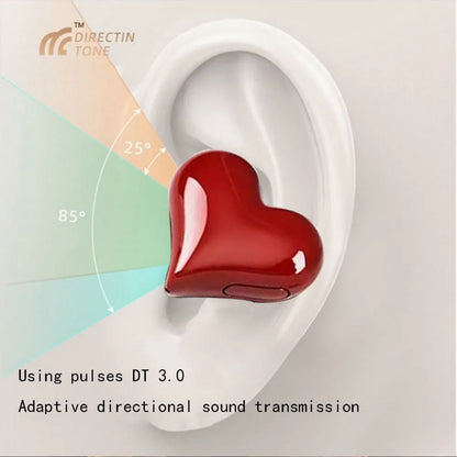 New Original Bluetooth Wireless Headphones Heart Shaped Earphones woman Earphone High Quality Heart Earbuds Girl Gift