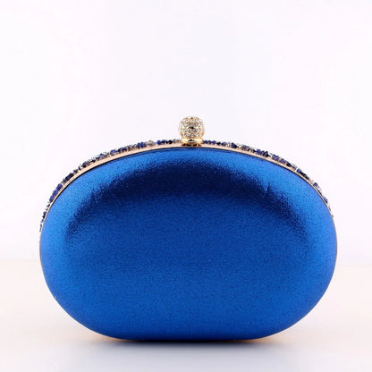 Flower Rhinestones Clutch: Evening Bag, Prom, Wedding Shoulder Handbag