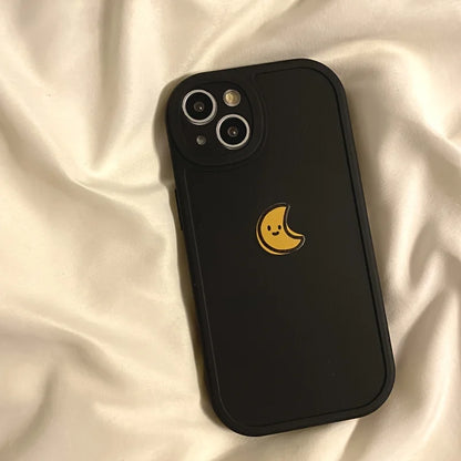 Sun Moon Silicone Cases Cover Phone Case For iPhone