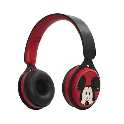 Nya Disney Stitch trådlösa Bluetooth-hörlurar AH-806 HIFI Stereoljud Fällbara headset med mikrofon Anime Cartoon Barnpresent