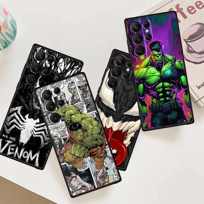 The Avengers Venom Hulk Black Phone Case – Compatible with Samsung Galaxy