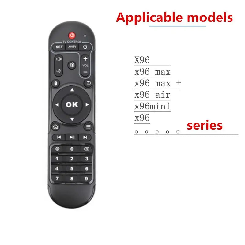 IR Remote Control For Android TV Box H96 max/tX3/X96/X88/HK1 MAX/H40/MX1/TX6S/MX10PRO/T95/QBOX Replacement Remote Controller