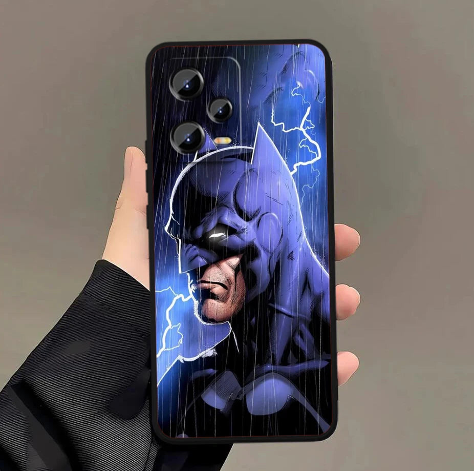 B-Batmans Cartoon Cute For Xiaomi Redmi Note 13 12R 12 12S Turbo 11 11T 11S 10 10S Pro Plus 5G Black Cover Telefonfodral