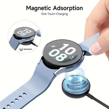 Magnetic Watch Wireless Charger For Samsung Galaxy Watch 8/7/6/5pro/5/4/3 Active 2 Portable USB Cable Fast Charging Dock Station